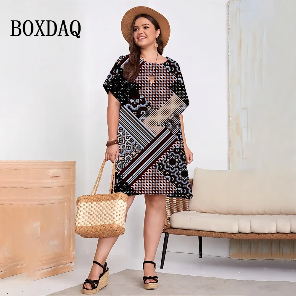 Vintage Women Ethnic Style Geometric 3D Print Dresses Summer Casual Retro Flower Short Sleeve Loose Dress Plus Size 7XL 8XL 9XL
Vintage Women Ethnic Style Geometric 3D Print Dresses Summer Casual Retro Flower Short Sleeve Loose Dress Plus Size 7XL 8XL 9XL