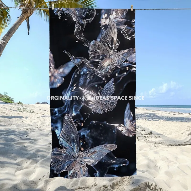 Glitter Water Butterfly Beach Towel Patterned Sunscreen And Windproof Suitable For Swimming Pool Camping Travel
Glitter Water Butterfly Beach Towel Patterned Sunscreen And Windproof Suitable For Swimming Pool Camping Travel
