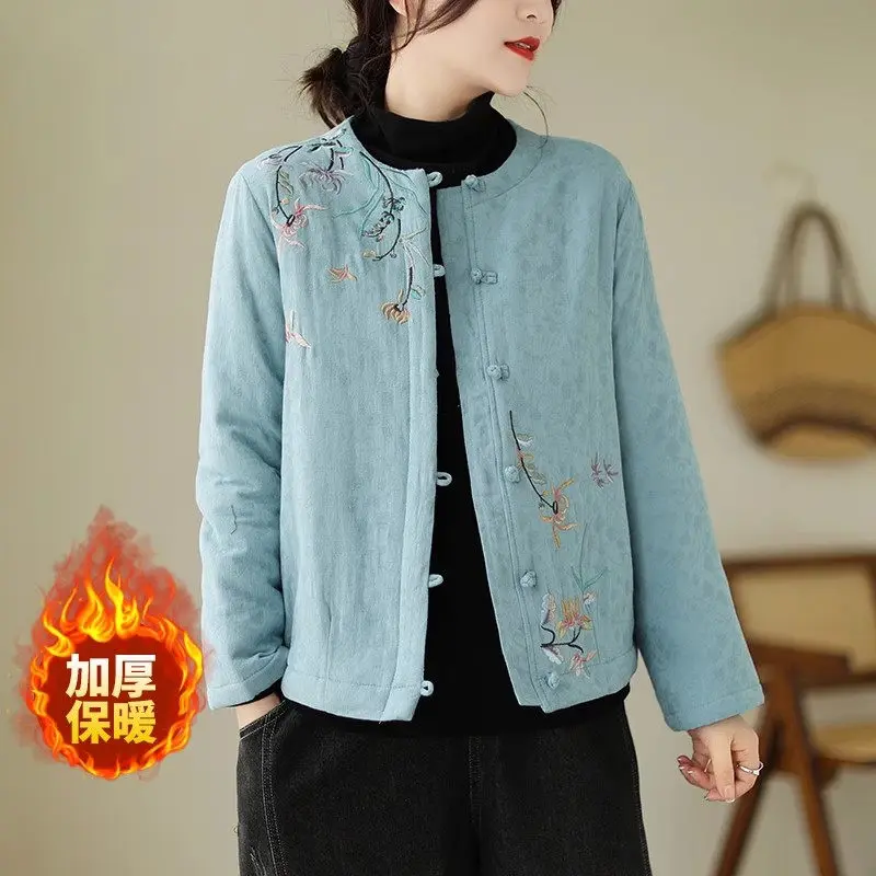 Autumn And Winter Chinese Style Clothes Retro Plate Buckle Thickened Warm Cotton Coat Embroidery Ethnic Style Short Jacket Z3523
Autumn And Winter Chinese Style Clothes Retro Plate Buckle Thickened Warm Cotton Coat Embroidery Ethnic Style Short Jacket Z3523