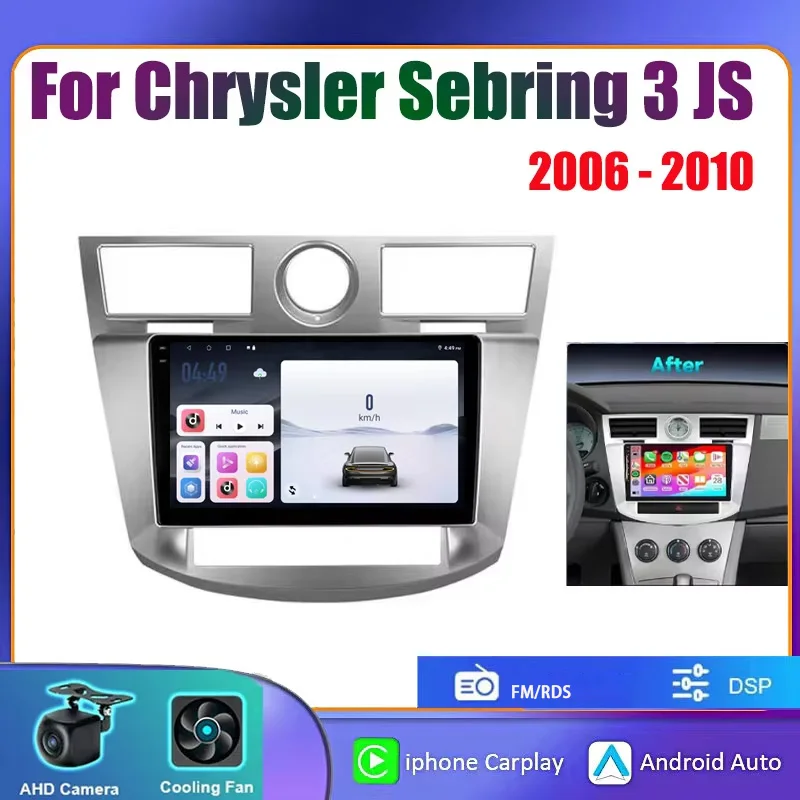 9 '' Android For Chrysler Sebring 3 JS 2006-2010 Car Radio Audio Video Player GPS Navi WiFi Wireless Carplay BT DSP Stereo
9 '' Android For Chrysler Sebring 3 JS 2006-2010 Car Radio Audio Video Player GPS Navi WiFi Wireless Carplay BT DSP Stereo