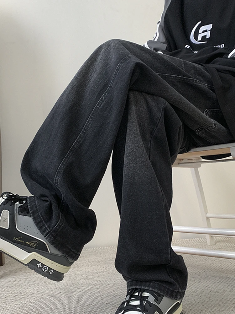 Bla Straight Leg Men's Jeans High Street Waed Denim Pants Retro American Brand Cleanfit Trousers for Teenagers Autumn Wear
Bla Straight Leg Men's Jeans High Street Waed Denim Pants Retro American Brand Cleanfit Trousers for Teenagers Autumn Wear