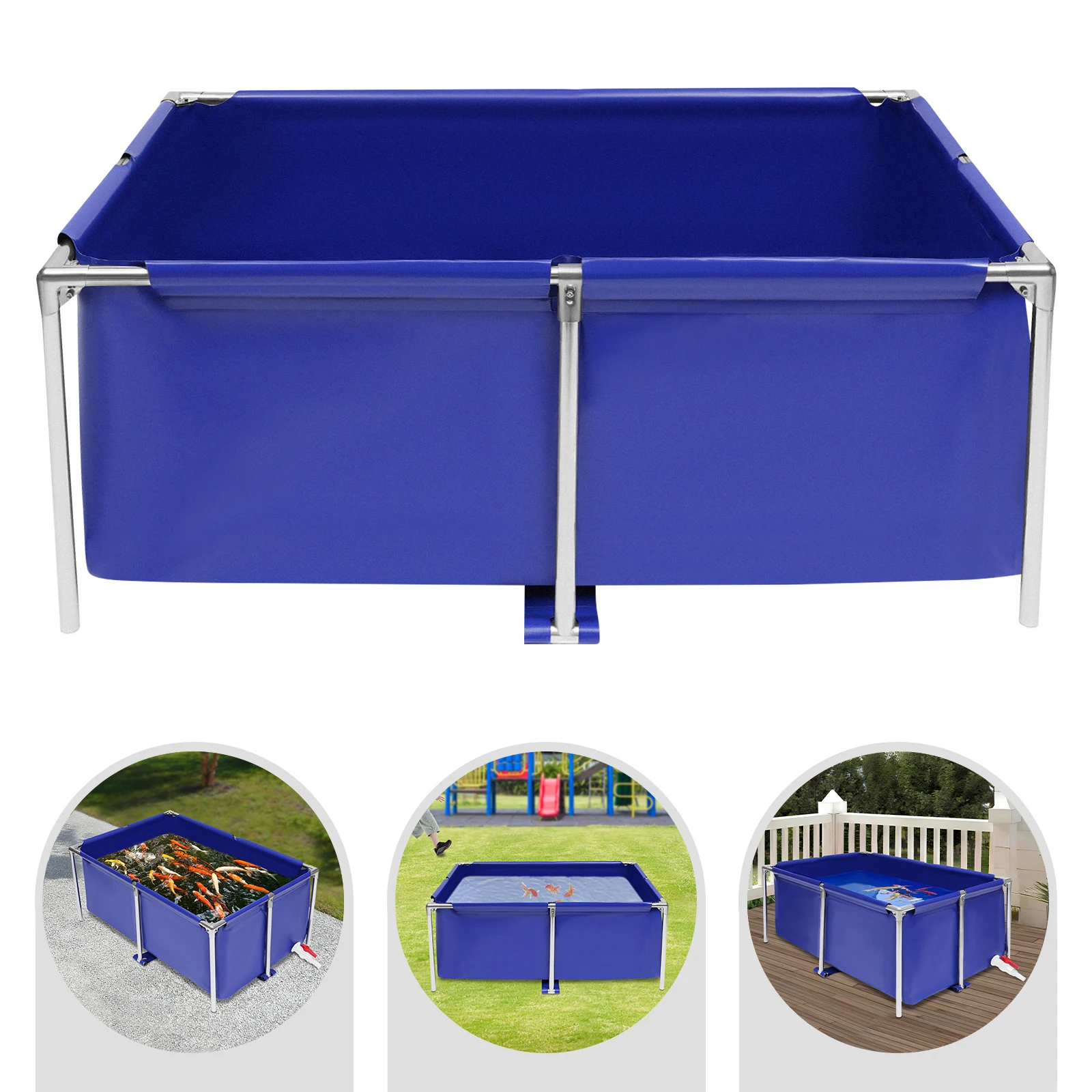 120*80*50cm Canvas Fish Tank Aquarium Fish Water Tank Ornamental Swimming Pool Koi Lobster Breeding Pond Aquaculture Box
120*80*50cm Canvas Fish Tank Aquarium Fish Water Tank Ornamental Swimming Pool Koi Lobster Breeding Pond Aquaculture Box