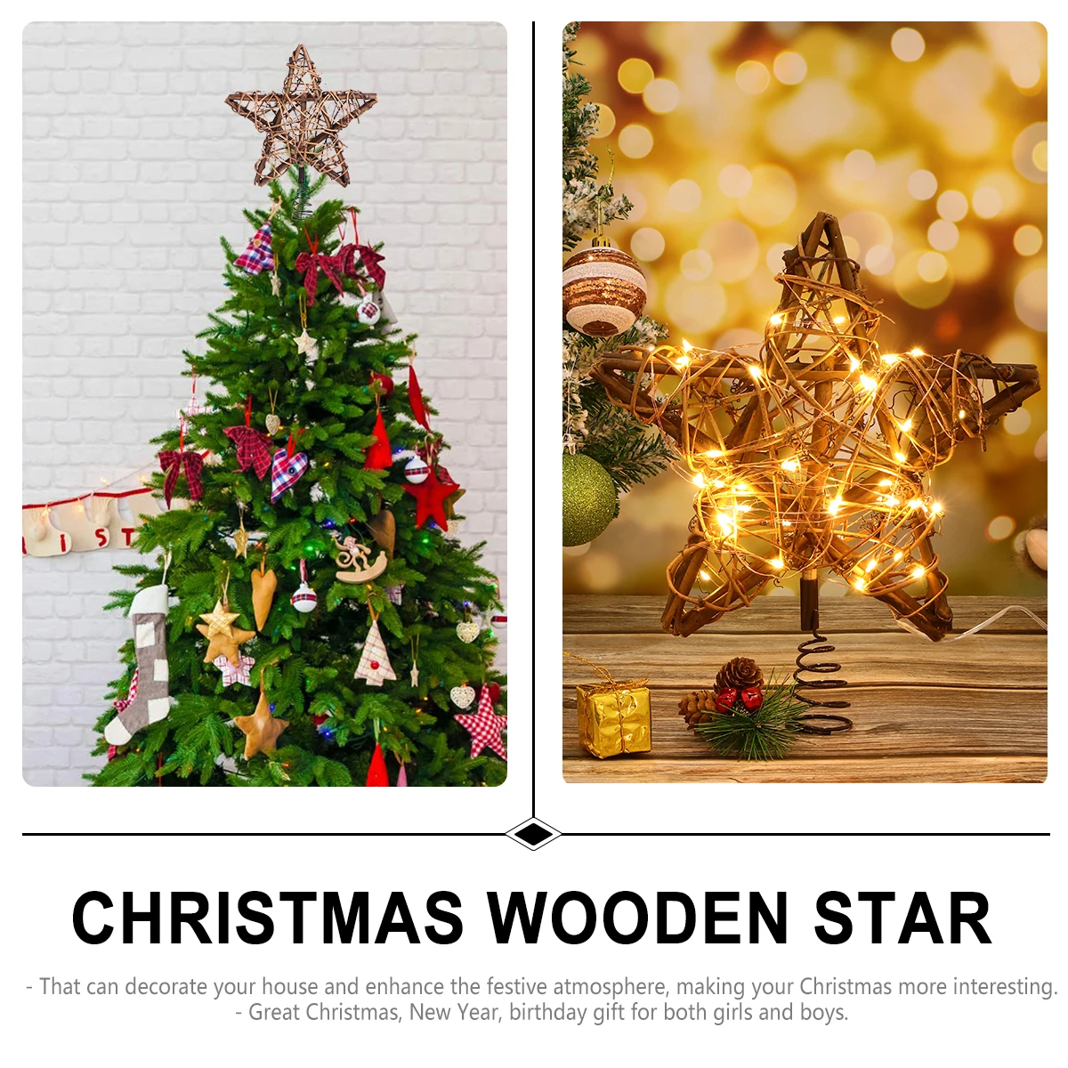 Christmas Tree nament Star Decor Wooden Christmas Decor Rustic Home Office Hotel School Store Eco Friendly Skin Friendly
Christmas Tree nament Star Decor Wooden Christmas Decor Rustic Home Office Hotel School Store Eco Friendly Skin Friendly