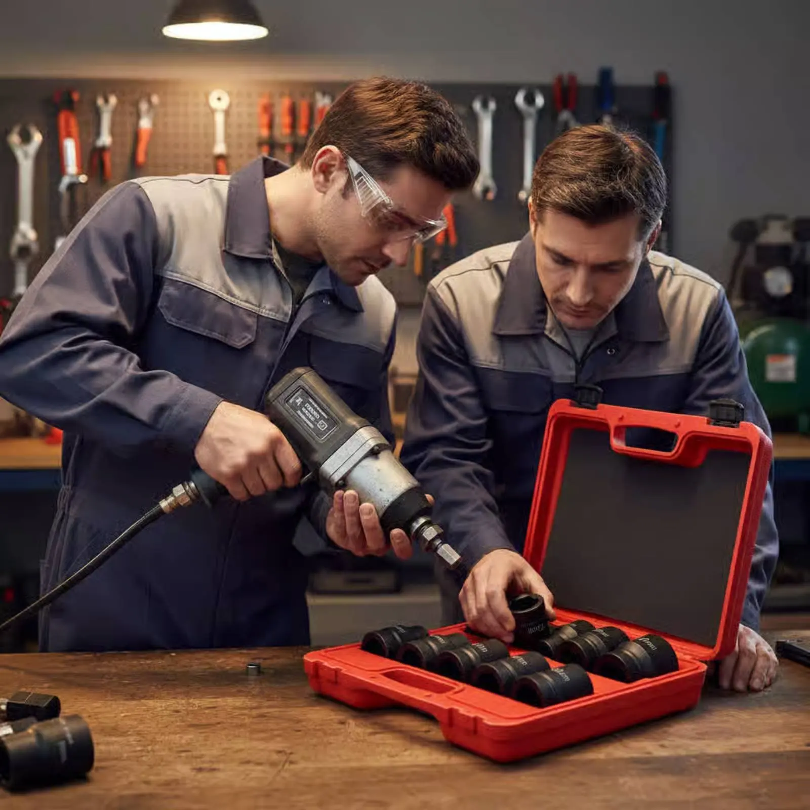 1 Inch Drive Shock Socket Set Long-Lasting Sturdy Duty Shock Socket Set Mechanic Tool Portable Storage Case Easy-to-Read
1 Inch Drive Shock Socket Set Long-Lasting Sturdy Duty Shock Socket Set Mechanic Tool Portable Storage Case Easy-to-Read