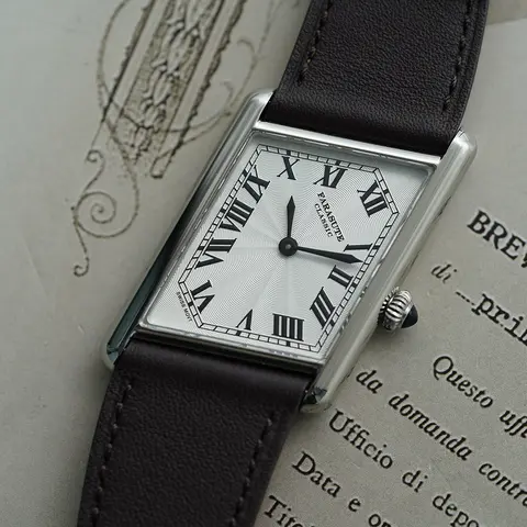 FARASUTE New Unique Square Stainless Steel Quartz Watch Men Casual Sapphire Glass Swiss Movement Waterproof Wristwatches Male