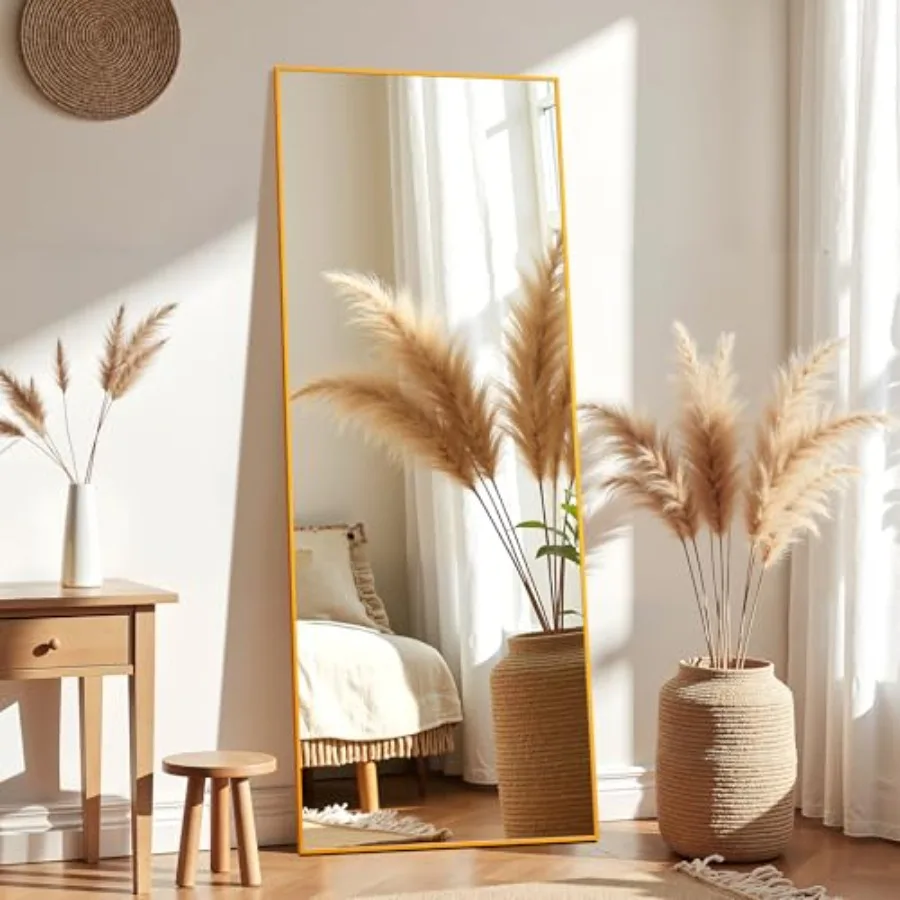 Aluminum Frame Full Length Mirror Mirrors Full Length for Home Wall Decor Large Mirrors 64"×21" for Bedroom Bathroom Décor Floo
Aluminum Frame Full Length Mirror Mirrors Full Length for Home Wall Decor Large Mirrors 64"×21" for Bedroom Bathroom Décor Floo