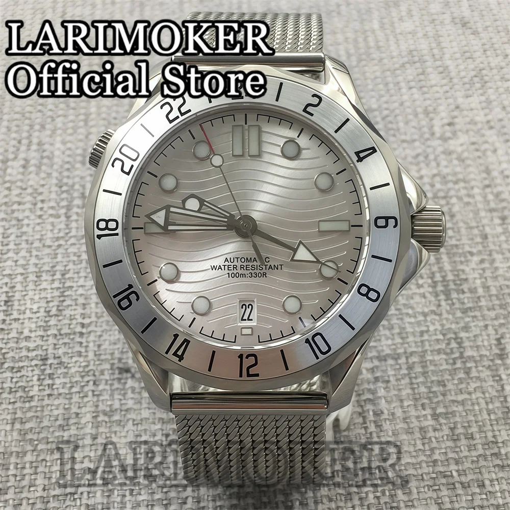 LARIMOKER 41MM GMT NH34 Movement Men's Mechanical Watch Dome Sapphire Glass Glow Watch
LARIMOKER 41MM GMT NH34 Movement Men's Mechanical Watch Dome Sapphire Glass Glow Watch