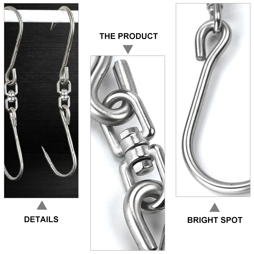 1pc Durable Rotatable Stainless Steel Meat Hook Pork Hanging Tool for Butchers Restaurants
1pc Durable Rotatable Stainless Steel Meat Hook Pork Hanging Tool for Butchers Restaurants