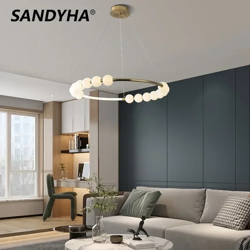 SANDYHA Nordic Ring Design Pendant Lights LED Hanging Lamps Bedroom Home Decoration Chandelier Dining Living Room Table Lighting
SANDYHA Nordic Ring Design Pendant Lights LED Hanging Lamps Bedroom Home Decoration Chandelier Dining Living Room Table Lighting