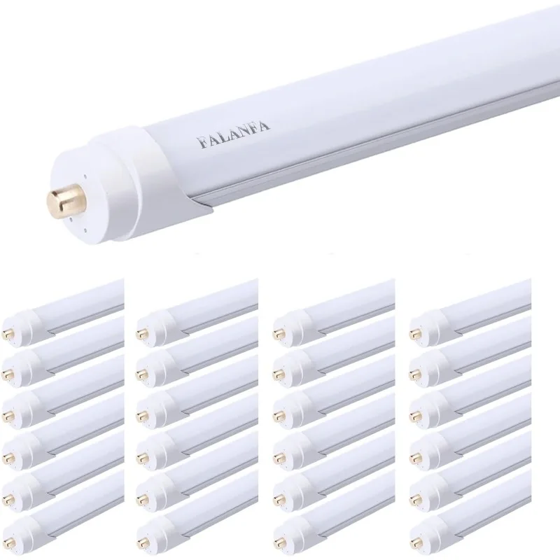 Single Pin T8 96" 8ft LED Tube 45W, 8' LED Fluorescent Tube Replacement,AC 85V- 277V Input, 6000K Bright White,4500LM Frosted Le
Single Pin T8 96" 8ft LED Tube 45W, 8' LED Fluorescent Tube Replacement,AC 85V- 277V Input, 6000K Bright White,4500LM Frosted Le