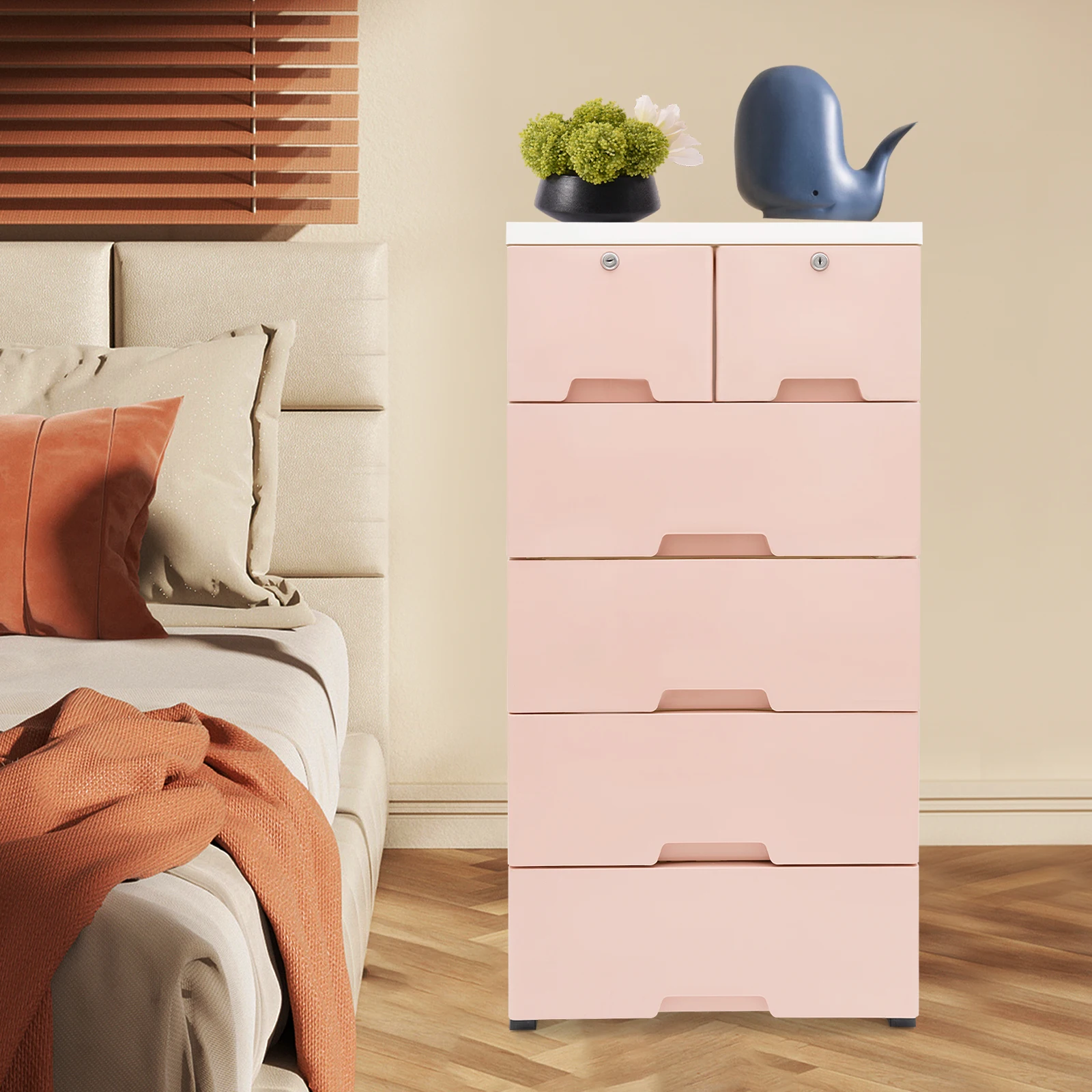 Розовый/синий 5-ярусный шкаф с ящиками, 5-слойный ящик для хранения, 6 ящиков, пластиковый многоцелевой шкаф с колесиками
Розовый/синий 5-ярусный шкаф с ящиками, 5-слойный ящик для хранения, 6 ящиков, пластиковый многоцелевой шкаф с колесиками