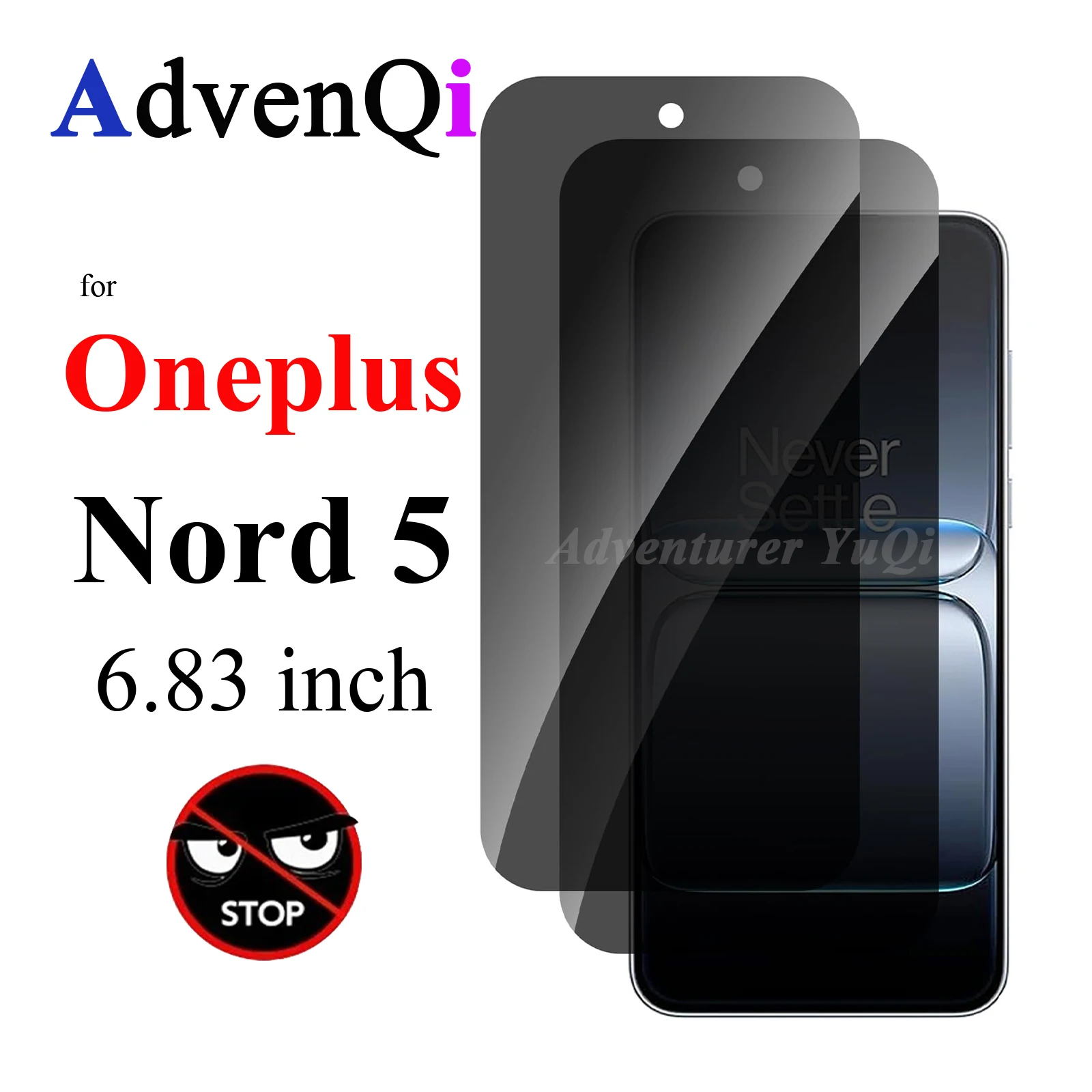 Anti Spy Screen Protector For Oneplus Nord 5 6.83 inch Privacy Tempered Glass 9H Anti Peep Scratch High Aluminum
Anti Spy Screen Protector For Oneplus Nord 5 6.83 inch Privacy Tempered Glass 9H Anti Peep Scratch High Aluminum