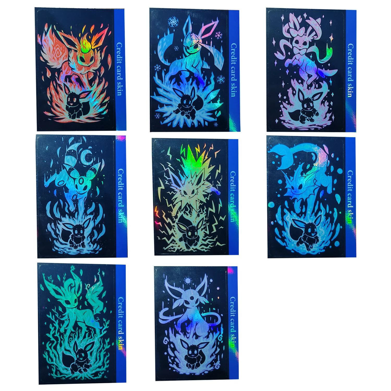 PTCG Credit Card Skin Stickers Eevee Series Anti-degaussing Pocket Monsters Foil Sticker for VISA Card Debit Card Anime Decorate
PTCG Credit Card Skin Stickers Eevee Series Anti-degaussing Pocket Monsters Foil Sticker for VISA Card Debit Card Anime Decorate
