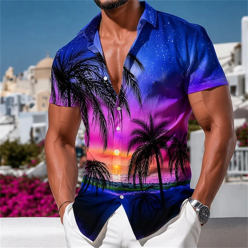 3D Printed Men's Hawaiian Shirt Fashion Tropical Plants Graphic Short Sleeved Shirt 2026 New Summer Casual Aloha Shirt For Mens
3D Printed Men's Hawaiian Shirt Fashion Tropical Plants Graphic Short Sleeved Shirt 2026 New Summer Casual Aloha Shirt For Mens