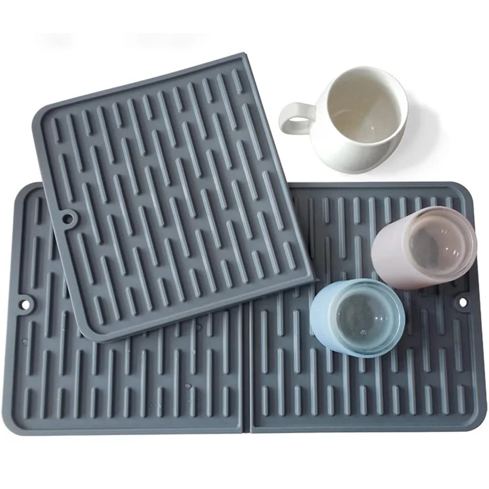 Silicone Tableware Drying Mat Cup Dish Folding Draining Pad Kitchen Drawing Mat 46.5cm*25cm
Silicone Tableware Drying Mat Cup Dish Folding Draining Pad Kitchen Drawing Mat 46.5cm*25cm