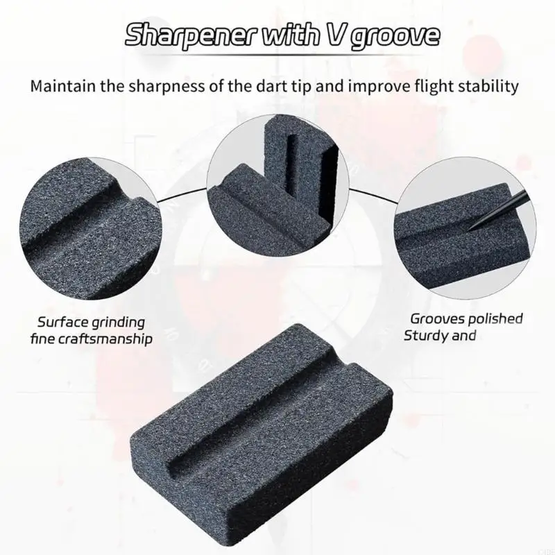 C4DE Portable Tip Point Dart Sharpening Stone Tools Dart Point Sharpener Dart Grinding Stone For Polishing Deburring
C4DE Portable Tip Point Dart Sharpening Stone Tools Dart Point Sharpener Dart Grinding Stone For Polishing Deburring