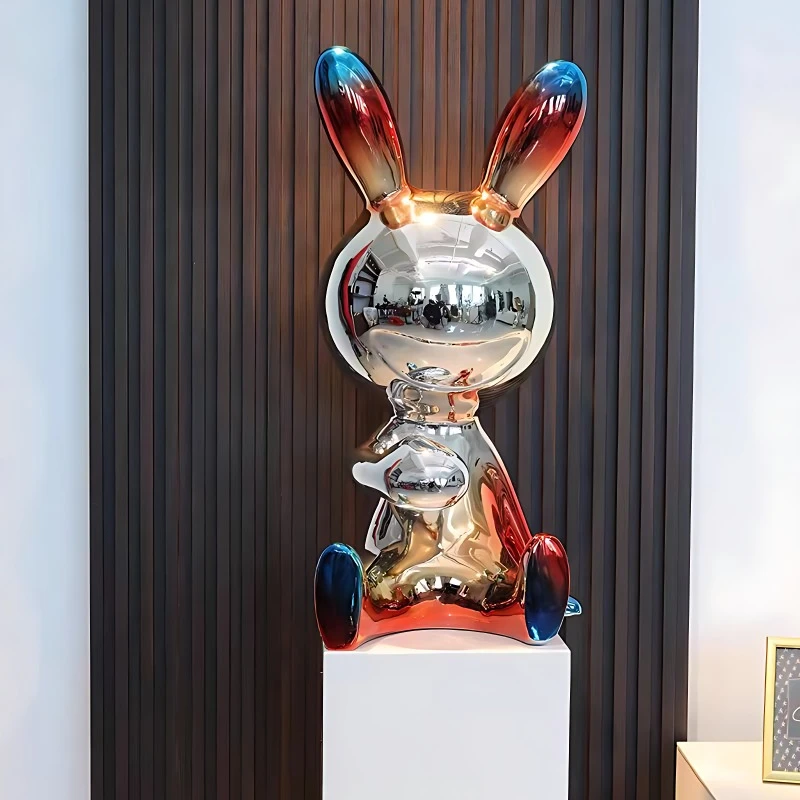 Fiberglass Cartoon Rabbit Ornaments, Animal Sculpture, Light, Luxury, Home Decorations, Living Room, Floor-standing
Fiberglass Cartoon Rabbit Ornaments, Animal Sculpture, Light, Luxury, Home Decorations, Living Room, Floor-standing