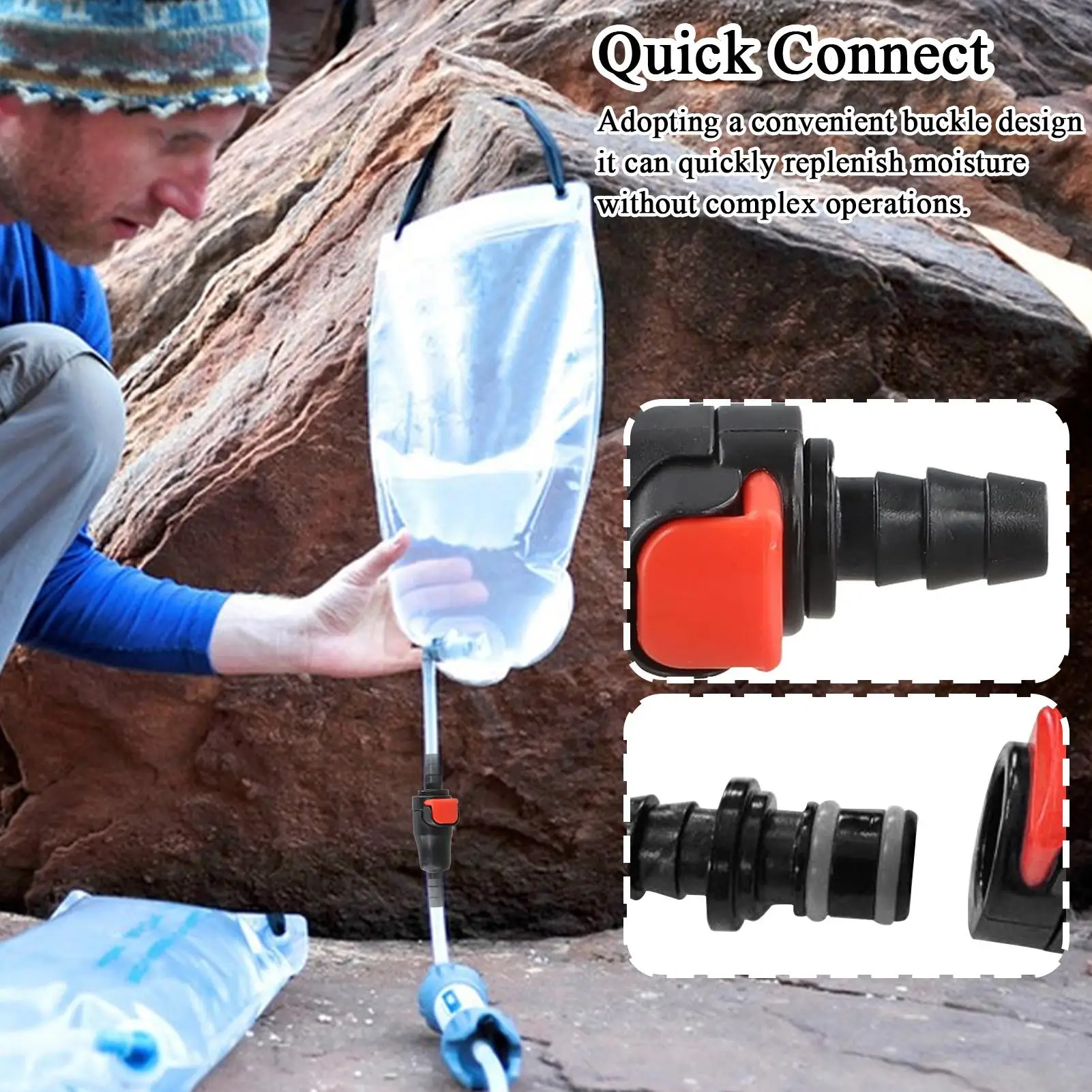 Hydration Bladder Connector 2 Pieces Leakproof Adapter Water Storage Hydration Bladder Adapter for Mountain Festival Cycling
Hydration Bladder Connector 2 Pieces Leakproof Adapter Water Storage Hydration Bladder Adapter for Mountain Festival Cycling