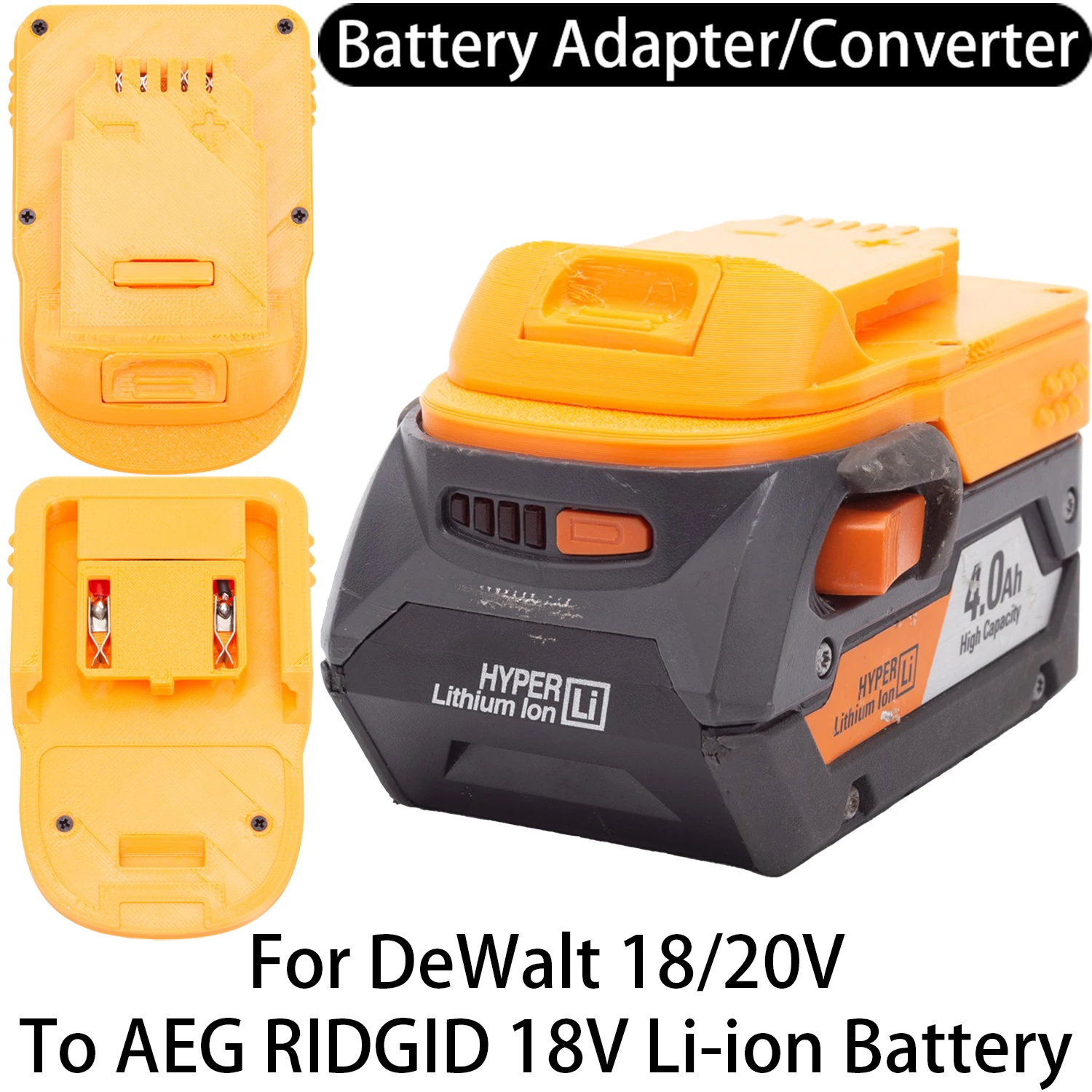 Battery Adapter For DeWalt 18/20V Li-ion Tool To AEG RIDGID 18V Li-ion Battery Adapter Converter Power Tool Accessory
Battery Adapter For DeWalt 18/20V Li-ion Tool To AEG RIDGID 18V Li-ion Battery Adapter Converter Power Tool Accessory