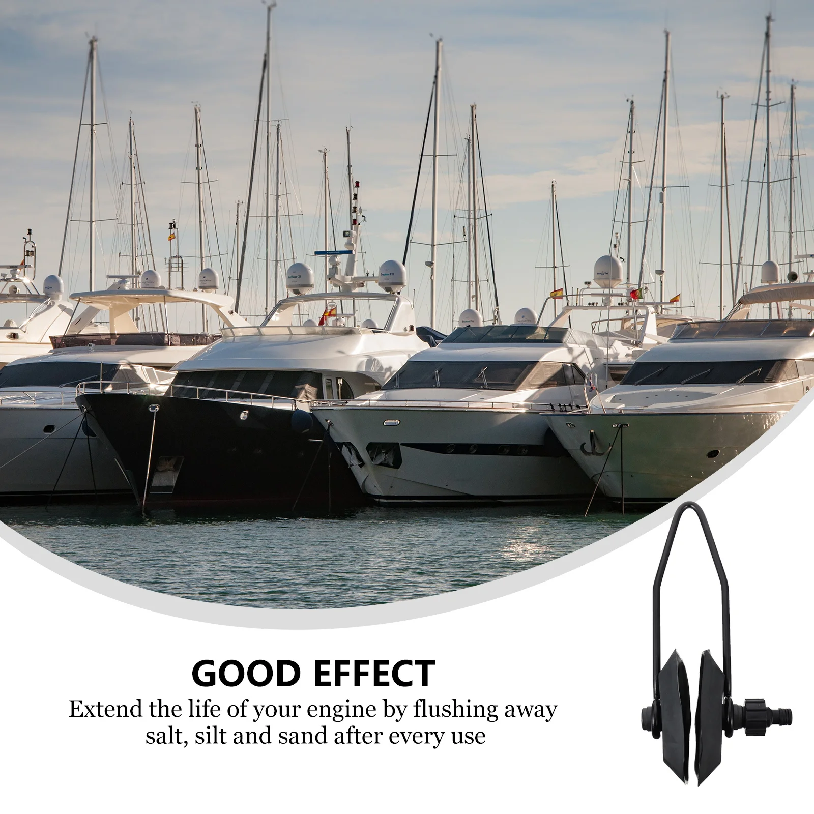 Boat Flush Ears Square Head Flusher Inboard Black Outboard Motor Cleaner Rectangular Plastic Body Cooling System Salt Sand Silt
Boat Flush Ears Square Head Flusher Inboard Black Outboard Motor Cleaner Rectangular Plastic Body Cooling System Salt Sand Silt