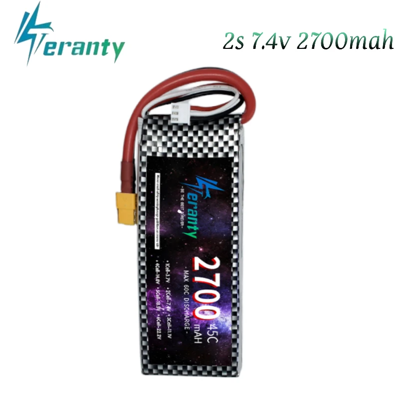 1-4 шт. LiPo аккумуляторы TERANTY 2S 7.4V 2700mAh 45C для радиоуправляемых моделей, дронов, FPV-квадрокоптеров, высокопроизводительные перезаряжаемые батареи
1-4 шт. LiPo аккумуляторы TERANTY 2S 7.4V 2700mAh 45C для радиоуправляемых моделей, дронов, FPV-квадрокоптеров, высокопроизводительные перезаряжаемые батареи