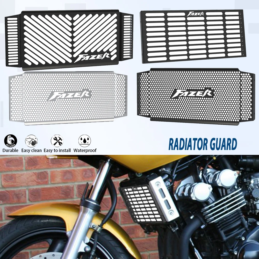 Motorcycle FOR YAMAHA FZS600 FAZER FZS 600 FAZER S Radiator Grille Guard Cover 1998-2004 2003 2002 2001 2000 1999 Accessories
Motorcycle FOR YAMAHA FZS600 FAZER FZS 600 FAZER S Radiator Grille Guard Cover 1998-2004 2003 2002 2001 2000 1999 Accessories