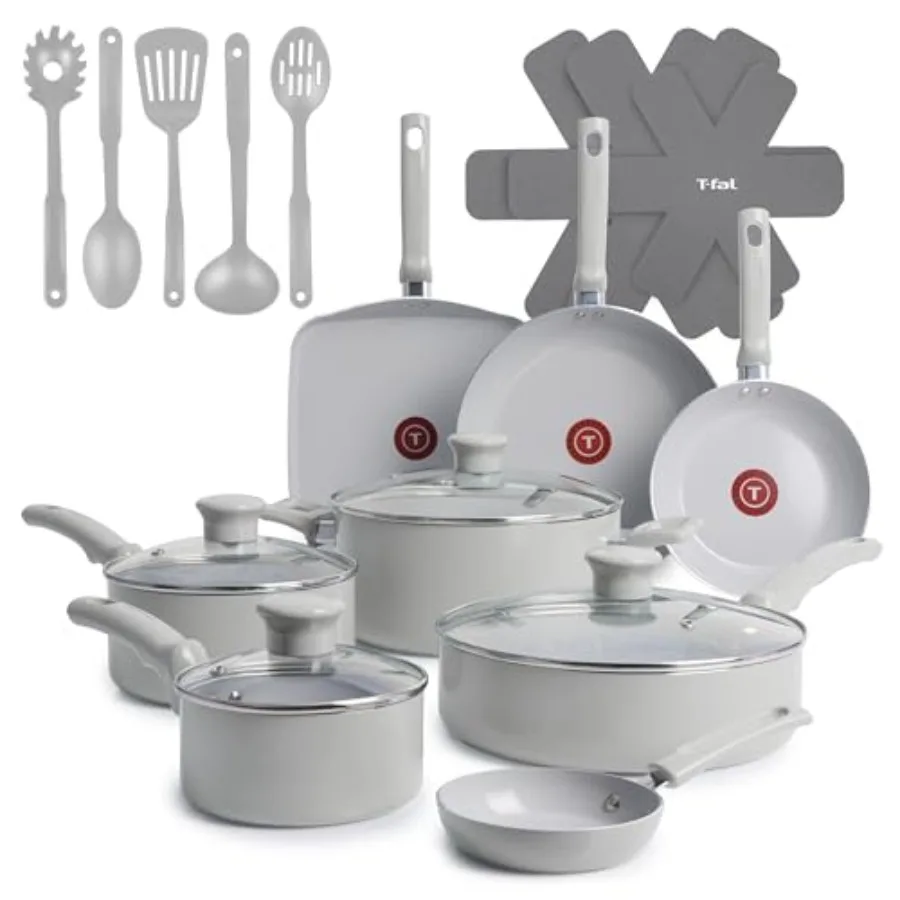 Refresh Ceramic Pots and Pans Set, Nonstick Cookware, Stockpot, Griddle, Frying Pans, Utensils
Refresh Ceramic Pots and Pans Set, Nonstick Cookware, Stockpot, Griddle, Frying Pans, Utensils