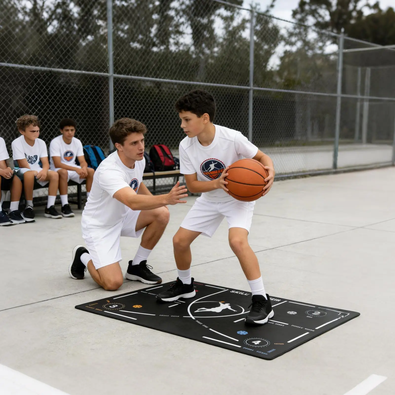 Баскетбольный коврик для капель, легкий свернутый нескользящий бесшумный тренировочный коврик для баскетбольной дрели для семьи, друга, начинающих любителей
Баскетбольный коврик для капель, легкий свернутый нескользящий бесшумный тренировочный коврик для баскетбольной дрели для семьи, друга, начинающих любителей