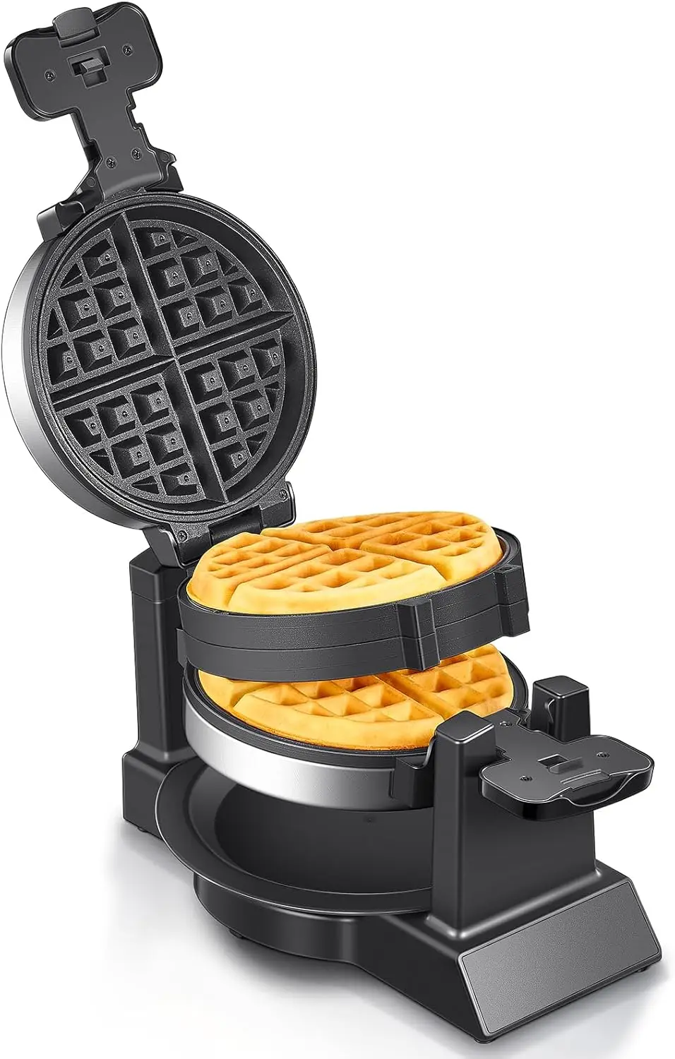 Belgian Waffle Maker - Professional Rotating Waffle Iron with Double Flip Technology, Nonstick Plates, Removable Drip Tray
Belgian Waffle Maker - Professional Rotating Waffle Iron with Double Flip Technology, Nonstick Plates, Removable Drip Tray