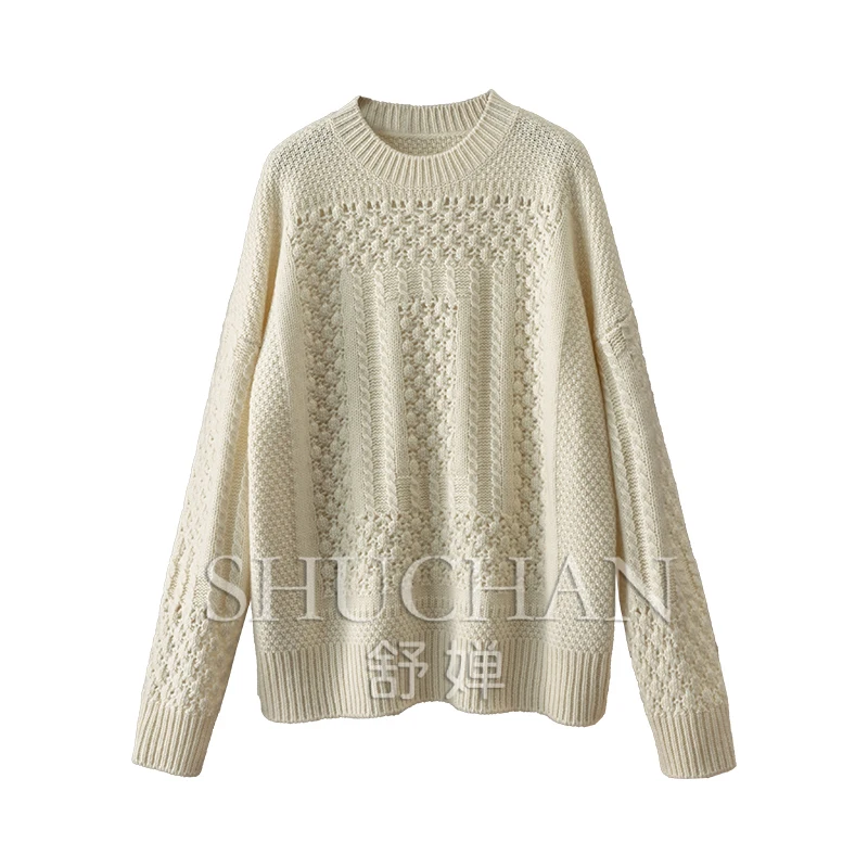 Retro Hollow Out Warm Luxury 100 Cashmere Crew Neck Sweater Women's Blusa Inverno Feminina Pull Femme Sueter Mujer
Retro Hollow Out Warm Luxury 100 Cashmere Crew Neck Sweater Women's Blusa Inverno Feminina Pull Femme Sueter Mujer