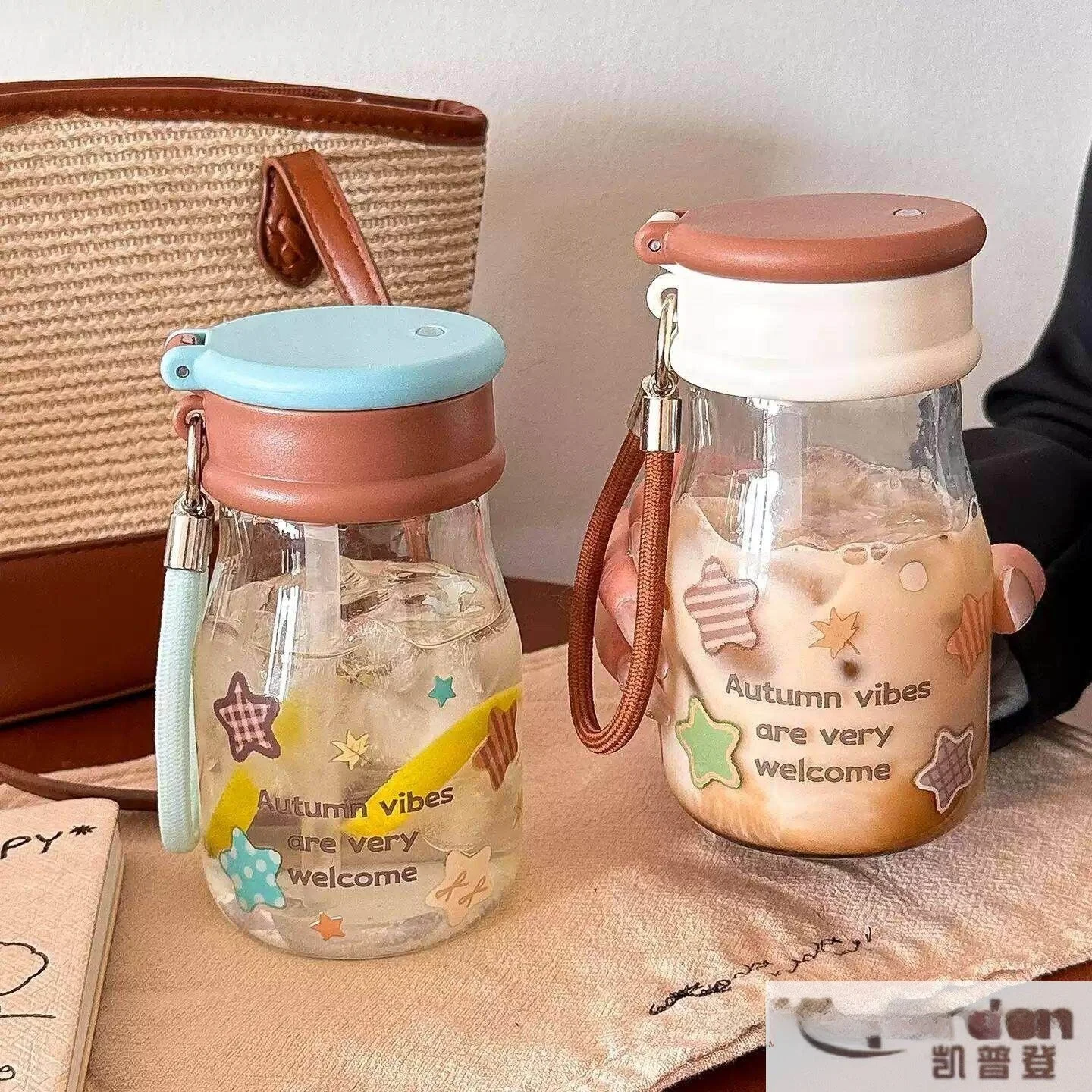 Portable Ins Glass Water Cup High Aesthetic Value Leakproof Heat Resistant Single Layer round Shape Student Water Bottle
Portable Ins Glass Water Cup High Aesthetic Value Leakproof Heat Resistant Single Layer round Shape Student Water Bottle