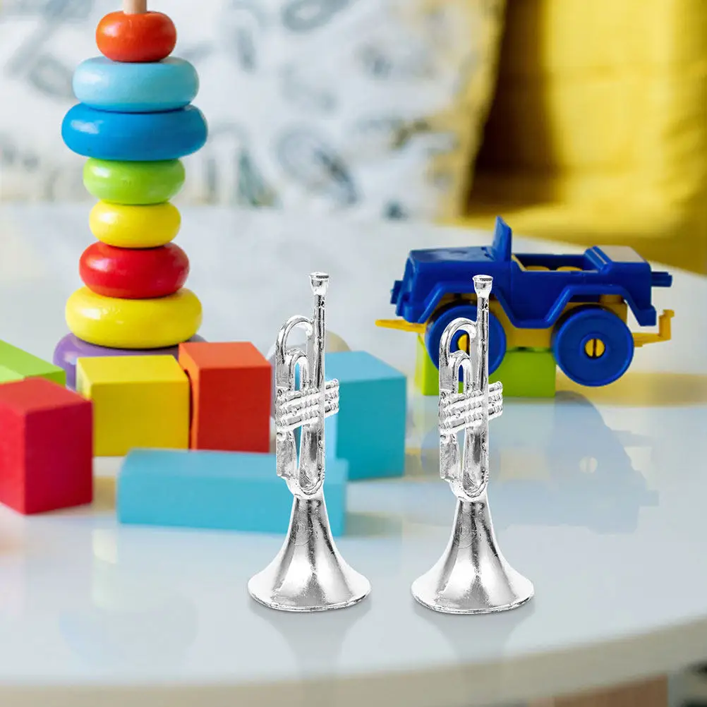 10Pcs Plastic Trumpet Ornament Lifelike Mini Musical Instrument Decor for Mini House Dollhouse Interior Styling Props
10Pcs Plastic Trumpet Ornament Lifelike Mini Musical Instrument Decor for Mini House Dollhouse Interior Styling Props