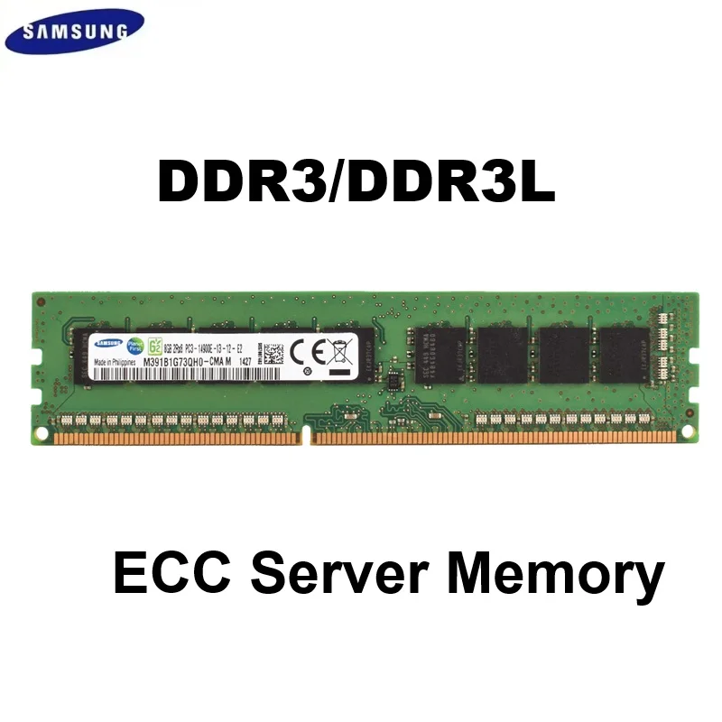 SAMSUNG DDR3 DDR3L Server Memory ECC RAM For Server PC3-12800E 14900E 10600E Workstation Memory 1333 1600MHz 1866MHz Memoria 
SAMSUNG DDR3 DDR3L Server Memory ECC RAM For Server PC3-12800E 14900E 10600E Workstation Memory 1333 1600MHz 1866MHz Memoria