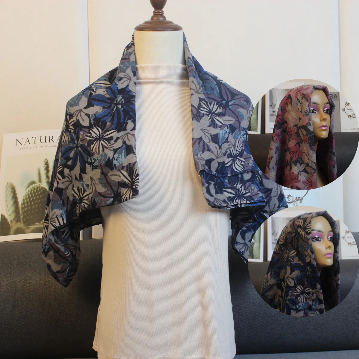 1PCS New Small Flower Long Shawl Headscarf, Tourist Beach Scarf, Women's Outdoor Spring and Autumn Scarf
1PCS New Small Flower Long Shawl Headscarf, Tourist Beach Scarf, Women's Outdoor Spring and Autumn Scarf