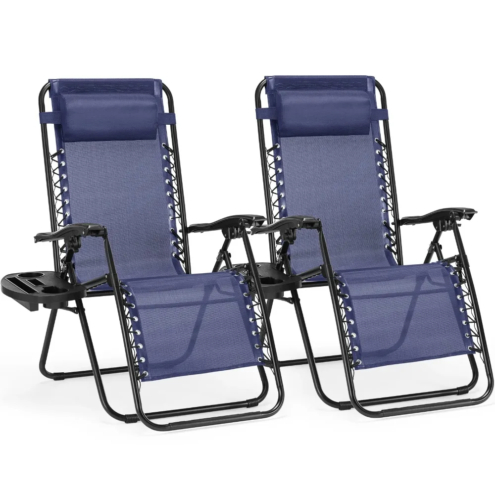 Outdoor Zero Gravity Recliner Chair Portable Set 2 Pack Camping Patio Garden Lounge Chair with Adjustable Pillow Cup Holder
Outdoor Zero Gravity Recliner Chair Portable Set 2 Pack Camping Patio Garden Lounge Chair with Adjustable Pillow Cup Holder