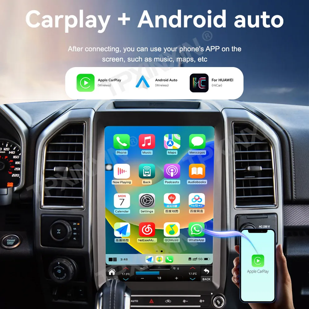 Auto Android 14 Multimedia Player For Ford F-250 F-350 2015-2020 F250 F350 Carplay Car Radio Navigation Recorder Head Unit DSP
Auto Android 14 Multimedia Player For Ford F-250 F-350 2015-2020 F250 F350 Carplay Car Radio Navigation Recorder Head Unit DSP