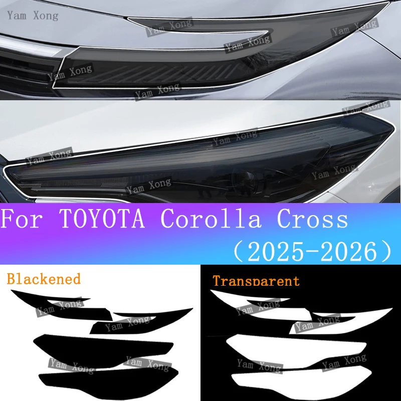 For TOYOTA Corolla Cross 2025 26 Exterior Headlight tpu Transparent Protective Anti-Scratch Sticker Front Light Black Cover Film
For TOYOTA Corolla Cross 2025 26 Exterior Headlight tpu Transparent Protective Anti-Scratch Sticker Front Light Black Cover Film