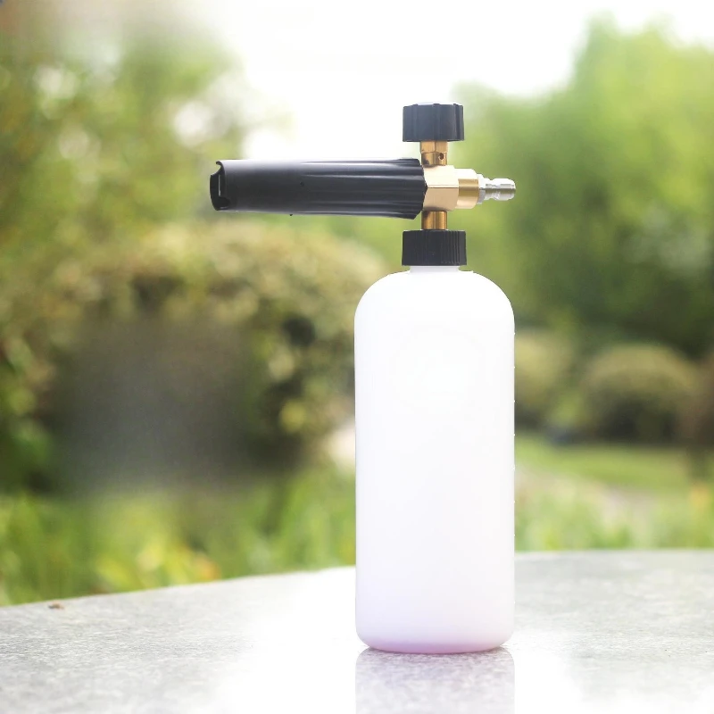 PA pot car wash foam watering can high pressure car washing machine household water gun head
PA pot car wash foam watering can high pressure car washing machine household water gun head