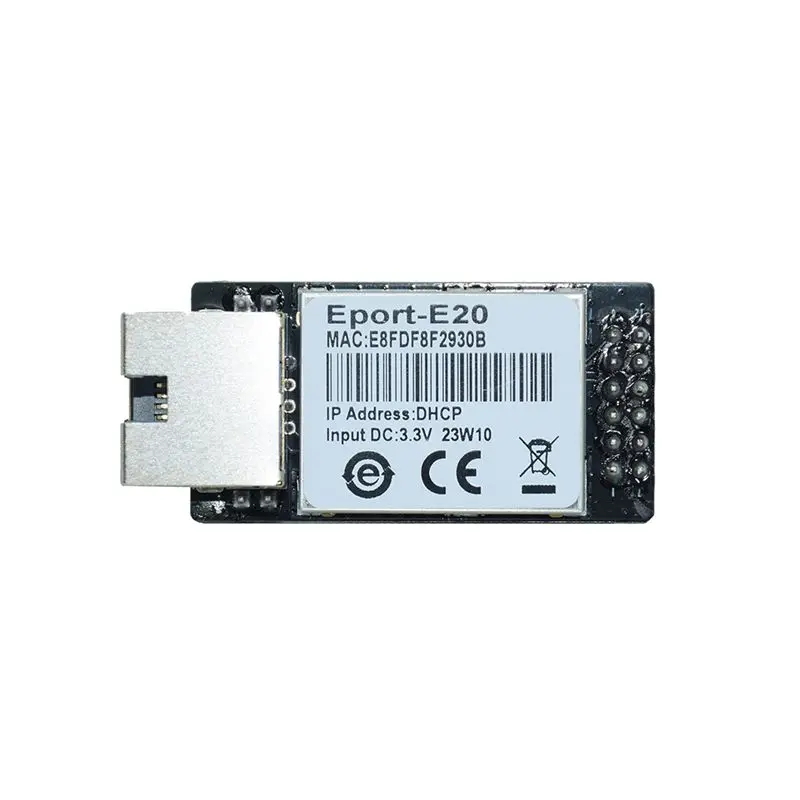 YSS-Eport-E20 Network Server Port 3.3V Serial To Ethernet Embedded Module IOT Device Support DHCP TCP IP Telnet Modbus TCP
YSS-Eport-E20 Network Server Port 3.3V Serial To Ethernet Embedded Module IOT Device Support DHCP TCP IP Telnet Modbus TCP
