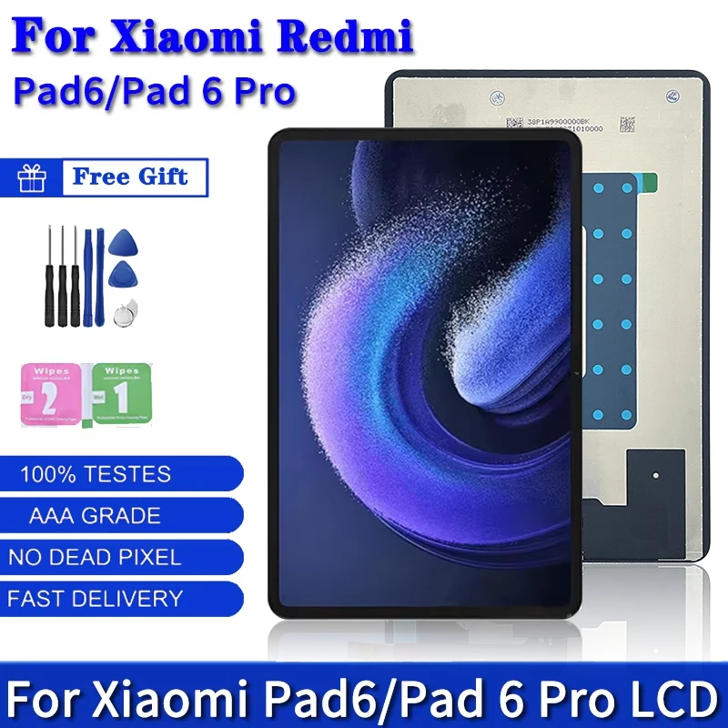 Pop 11"inch For Xiaomi Pad 6 23043RP34C 23043RP34G LCD Screen Touch Panel Digitizer For Xiaomi Mi Pad 6 Pro 6Pro LCD Display
Pop 11"inch For Xiaomi Pad 6 23043RP34C 23043RP34G LCD Screen Touch Panel Digitizer For Xiaomi Mi Pad 6 Pro 6Pro LCD Display