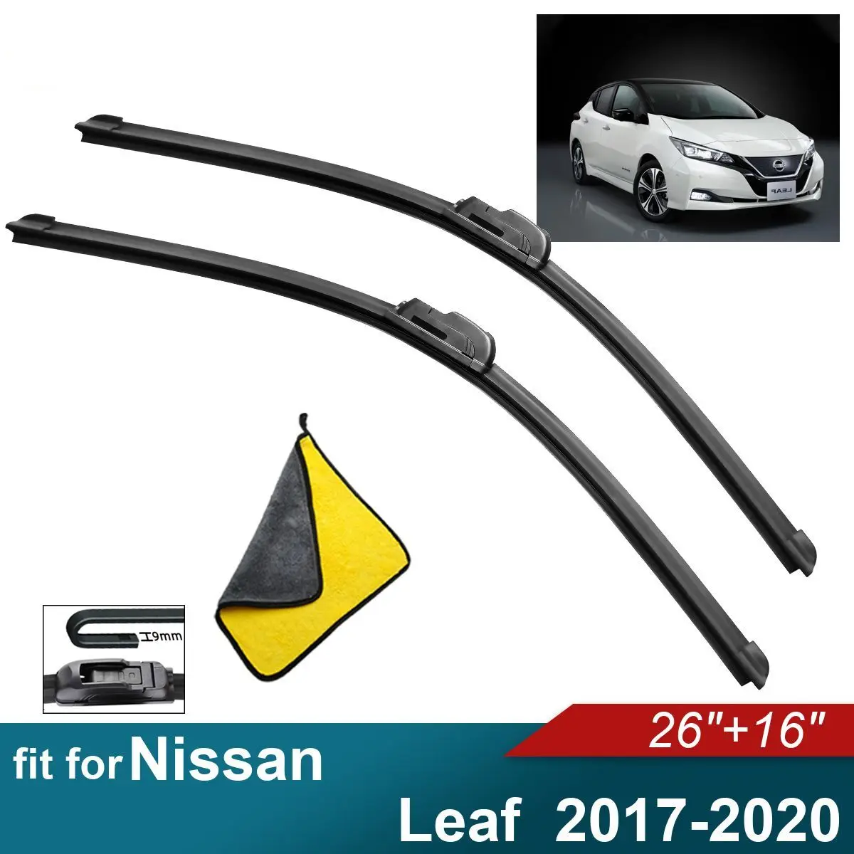 Car Windshield Wiper Blades Fit For Nissan Leaf Wiper Blades Soft Rubber Auto Front Windscreen 2017 2018 2019 2020
Car Windshield Wiper Blades Fit For Nissan Leaf Wiper Blades Soft Rubber Auto Front Windscreen 2017 2018 2019 2020
