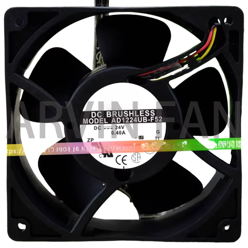 AD1224UB-F52 DC24V 0.40A Three-wire 120*120*38 Speed Measurement Fan
AD1224UB-F52 DC24V 0.40A Three-wire 120*120*38 Speed Measurement Fan