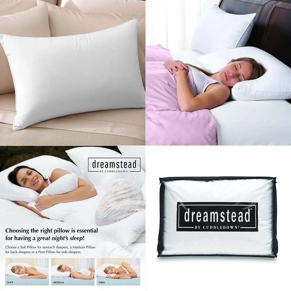 Dreamstead 800 Fill Power Pillow European White Goose Down 100 Cotton Shell, Sateen Weave Hypoallergenic Handcrafted OekoTEX am
Dreamstead 800 Fill Power Pillow European White Goose Down 100 Cotton Shell, Sateen Weave Hypoallergenic Handcrafted OekoTEX am