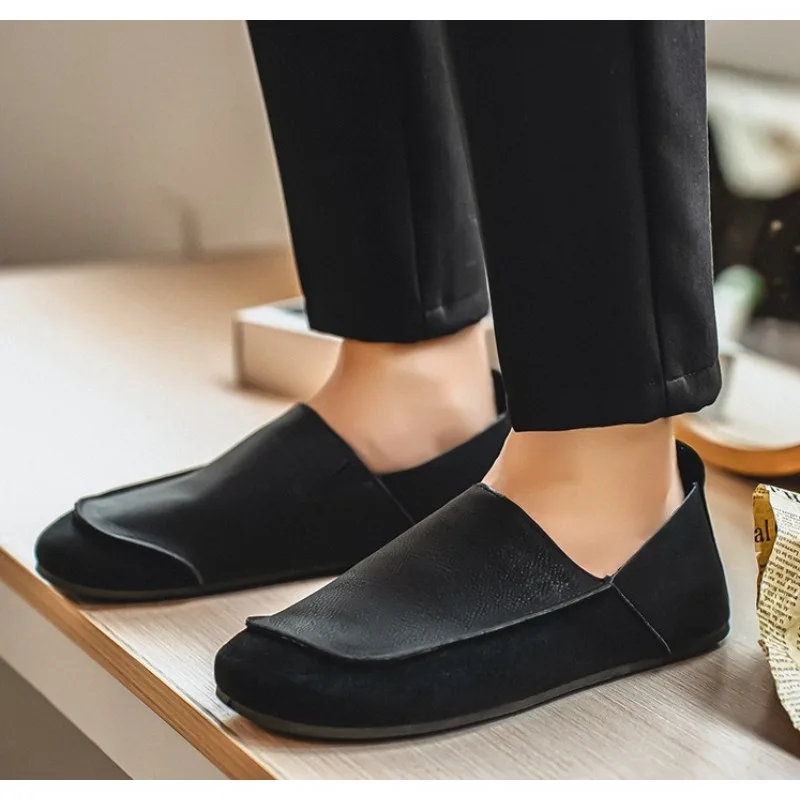 Man Loafers Outdoor Walking Fashion Mens Casual Shoes Soft Leather Comfort Half Slippers Breathable Lazy Driving Shoes Moccasins
Man Loafers Outdoor Walking Fashion Mens Casual Shoes Soft Leather Comfort Half Slippers Breathable Lazy Driving Shoes Moccasins