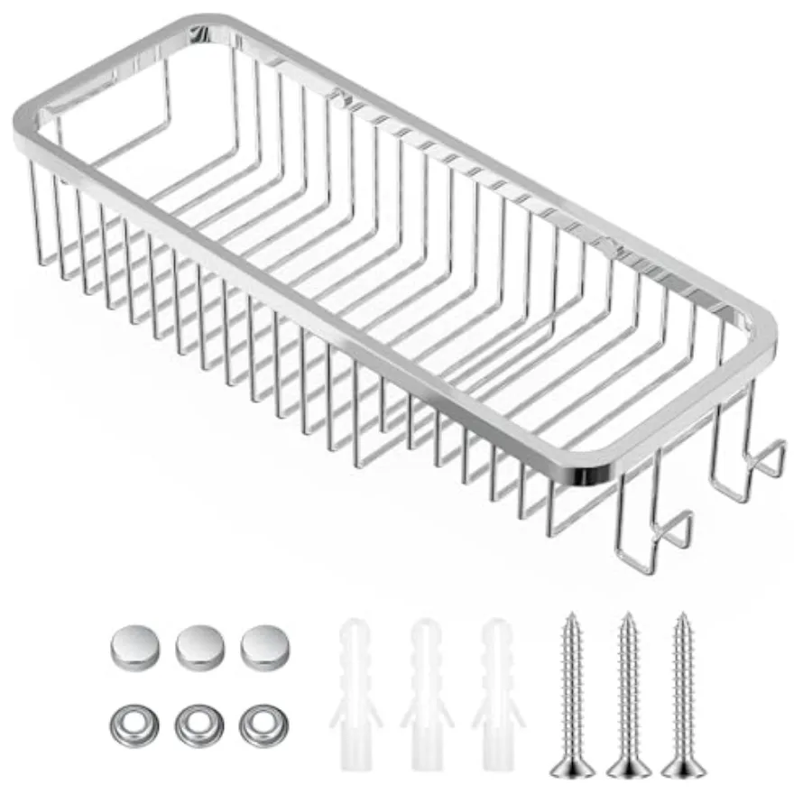 Wire Basket Wall MountCorner Shower Caddy 304 Stainless Steel Bathroom Shower Organizer Soap Caddy Polished Finish
Wire Basket Wall MountCorner Shower Caddy 304 Stainless Steel Bathroom Shower Organizer Soap Caddy Polished Finish