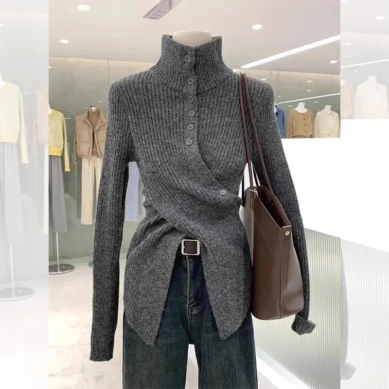 Solid Color Mid Length Loose Sweater Coat Autumn Winter New Style Lazy Style Gentle Thickened Knit Cardigan Women
Solid Color Mid Length Loose Sweater Coat Autumn Winter New Style Lazy Style Gentle Thickened Knit Cardigan Women
