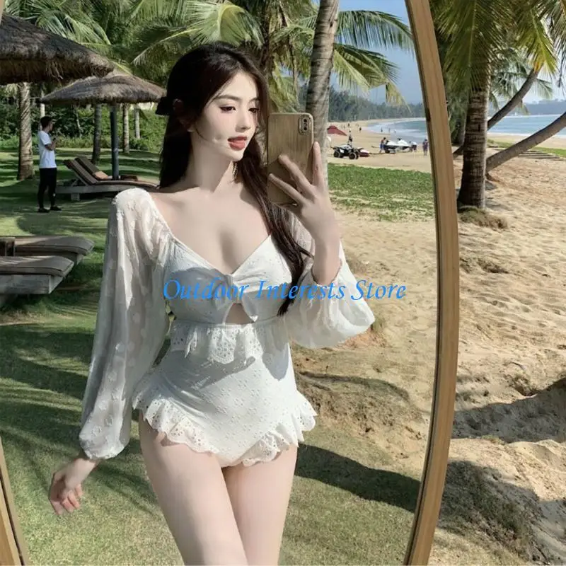Women Long Sleeves Swimsuit High Waist Bathing Suit Fashionable Push Up Swimwear Swimming Suit 1 Pc Swimwear 400C
Women Long Sleeves Swimsuit High Waist Bathing Suit Fashionable Push Up Swimwear Swimming Suit 1 Pc Swimwear 400C