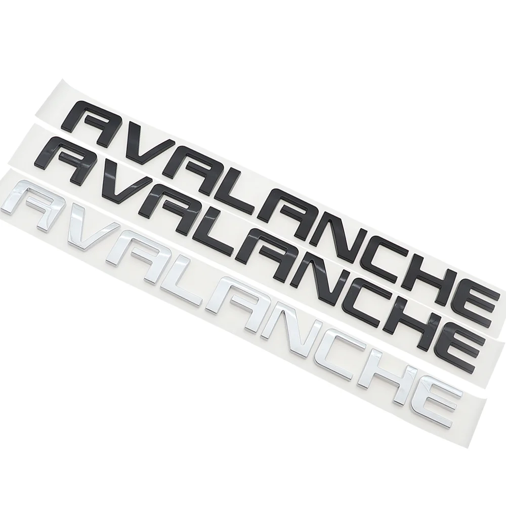 1PC 3D ABS AVALANCHE Car Logo Side Sticker Tail Bumper Badge Auto Rear Trunk Emblem Decals Styling Accessories XFL
1PC 3D ABS AVALANCHE Car Logo Side Sticker Tail Bumper Badge Auto Rear Trunk Emblem Decals Styling Accessories XFL