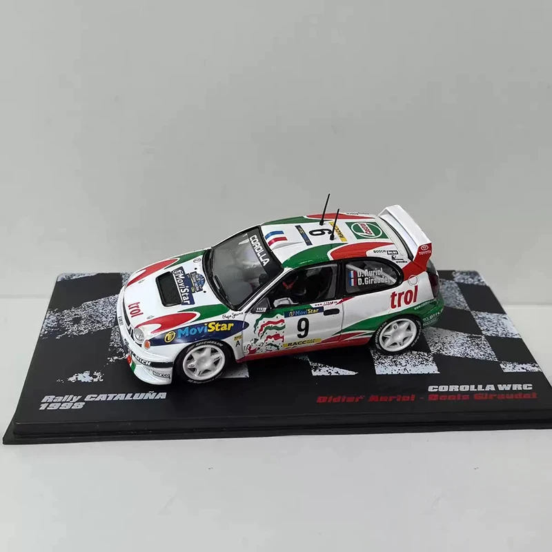 Diecast 1/43 Scale COROLLA WRC #9 1998 Alloy Simulation Car Model Static Collection Decorated Holiday Toys Souvenir Gift
Diecast 1/43 Scale COROLLA WRC #9 1998 Alloy Simulation Car Model Static Collection Decorated Holiday Toys Souvenir Gift