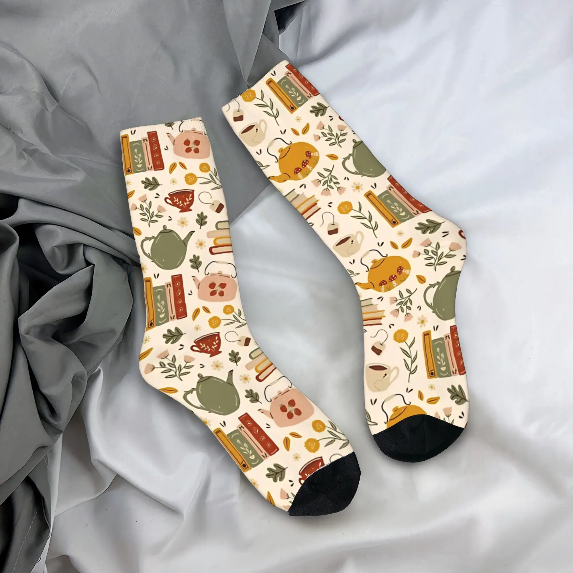 Flowery Books And Tea Stockings Couple Books Socks Soft Vintage Socks Winter Outdoor Sports Non-Slip Pattern Socks Gift
Flowery Books And Tea Stockings Couple Books Socks Soft Vintage Socks Winter Outdoor Sports Non-Slip Pattern Socks Gift